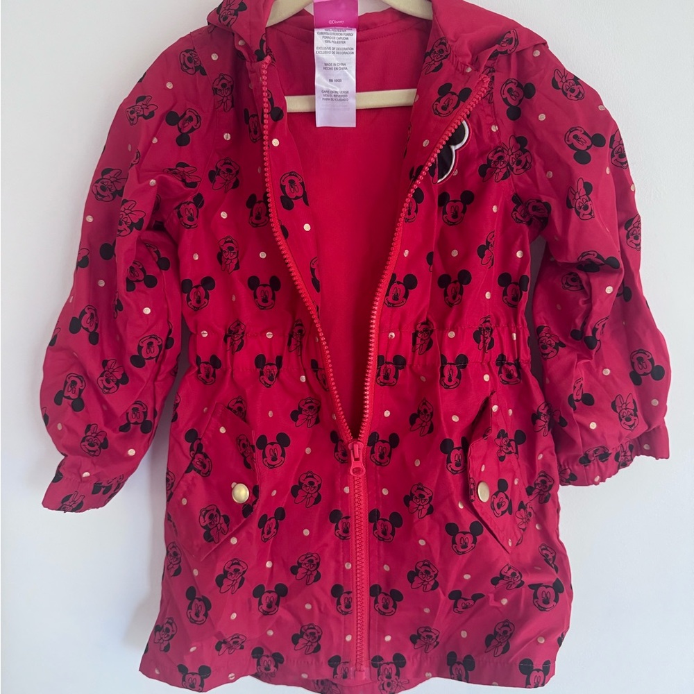 Kids Red Disney Minnie Mouse Jacket, Size 4